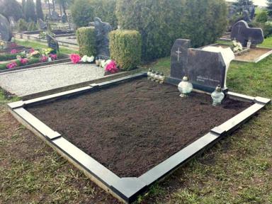 Kapo nuotrauka prieš kapavietės tvarkymą, dekoravimą ir kapo įrengimą Vilniaus rajone