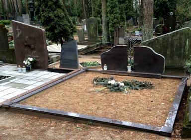 Kapavietės nuotrauka prieš kapo įrengimą Vilniaus rajone