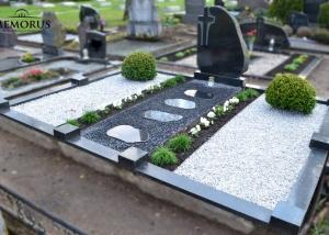Kapo sutvarkymas apželdinant vienmečiais, daugiamečiais augalais ir dekoruojant skaldele Vilniuje