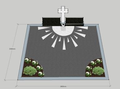 Kapo tvarkymo projektas prieš kapavietės įrengimą Vilniuje