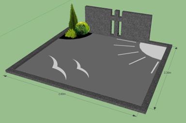 Kapavietės tvarkymo projektas prieš kapo įrengimą Vilniuje