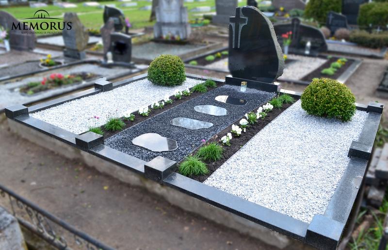 Kapo sutvarkymas apželdinant vienmečiais, daugiamečiais augalais ir dekoruojant skaldele Vilniuje