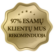 97% klientų mus rekomenduoja
