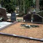 Kapavietės nuotrauka prieš kapo įrengimą Vilniaus rajone